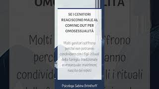 Se i genitori reagiscono male al coming out per l'omosessualità #shorts