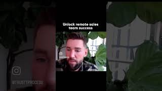 The key 🔑 to high-performing remote sales teams.