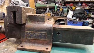 rusty steel vise restoration record leader 14p #shorts #short