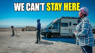 We need to leave NOW! Camping at a Toxic Lake (living in my camper van) - RV LIFE