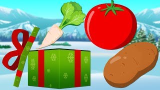 Christmas Gifts | Learn Vegetables | Educational Video