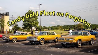 3 Candy Gold Cutlass's on Forgiatos