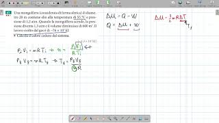 Problemi svolti di termodinamica - Primo principio - 04