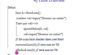 ALGO1 - Chapitre 5 : Liste chaînée - Partie 6