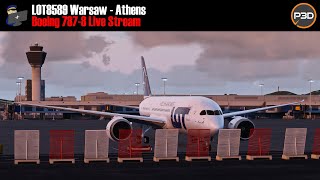 Prepar3D v5 | QW B787-8 | Warsaw - Athens (LOT8589) | Full Flight | VATSIM