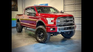 2015 FORD F150 SUPERCREW CAB PLATINUM WITH HUGE LIFT! WALKAROUND VIDEO