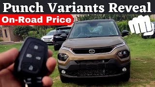 TATA PUNCH All Variants Reveal & On Road Price In India | Auto With Sid