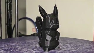 3D Printed Pikachu Time Lapse 64x