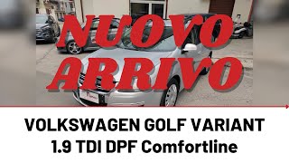 VOLKSWAGEN GOLF VARIANT 1.9 TDI DPF Comfortline