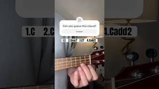 What Chord am I playing? #chords #ukulele #challenge