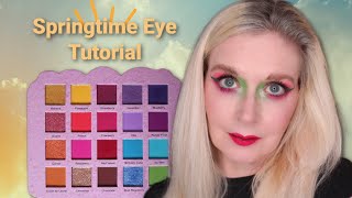 Springtime Eye Look using the Glamlite Cake Palette 🌺💐🌷🌸