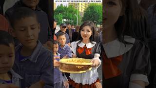 The girl sells food as a robot😱🙂 #shortvideo #religion #shorts #shortsfeed