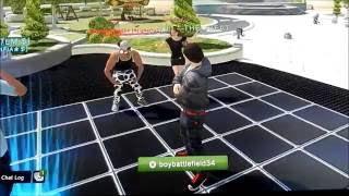 Dance party turns to a break dance battle - Playstation Home