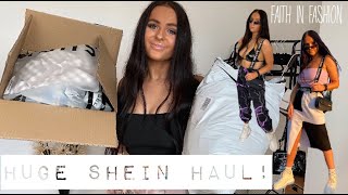 HUGE UK SHEIN HAUL / LOTS OF CUTE TOPS PLUS MORE / FIRST IMPRESSIONS TRY ON {FAITHINFASHION}