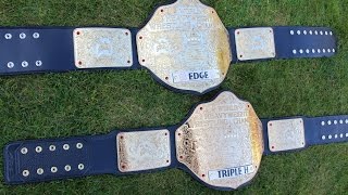 Real WWE & WCW Style Big Golds Belts SOLD