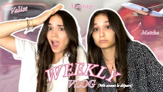 WEEKLY VLOG : 4 JOURS AVANT NOTRE DÉPART EN VACANCES ! (valises, rendez-vous, montage ...)