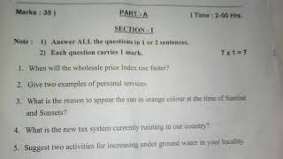 S.A-2 CLASS-IX SOCIAL STUDIES 2019-20  QUESTION PAPERS 1 & 2