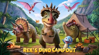 Rex's Dino Campout. Animated Story for Kids