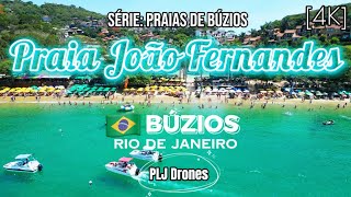 138 - 4K - Drone - Praia João Fernandes e João Fernandinho - Búzios #drone #praia #turismo #buzios