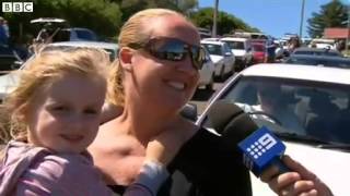 Australian chimney demolished in controlled explosion 2