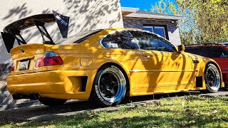 Painting My Work S1 Style Wheels On The E46 GTR