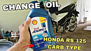 CHANGE OIL | HONDA RS 125 CARB TYPES