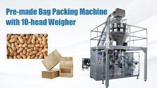 Premade Bag Packing Machine with 10 Head Weigher ︱Super-Efficient Granule Packing Machine