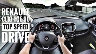 Renault Clio TCe 90 (2018) | POV Drive on German Autobahn - Top Speed Drive