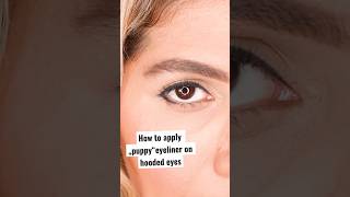 #Puppy eyeliner on #hoodedeyes   #howto #eyeliner #downturnedeyes #makeupshort #tutorials