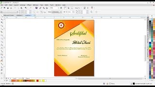 Cara buat desain sertifikat di CorelDraw