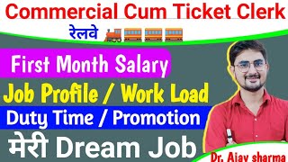 Commercial Cum Ticket Clerk NTPC, SALARY, Job Profile, Workload, Promotion, Selection Process