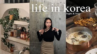 living alone 🇰🇷 delicious food in seoul + dealing w/ self-criticism, burnout, feelings of failure