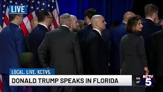 Donald Trump speaks from Florida