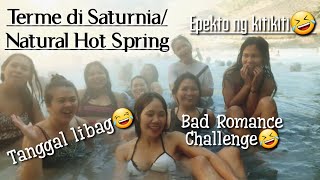 Terme di Saturnia Natural Hot Spring | Bad Romance Challenge w/ friends.😂 #italy 🇮🇹