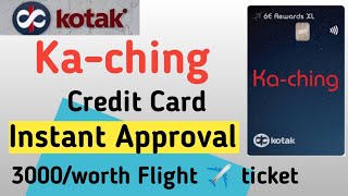 Kotak Indigo 6E Rewards XL Credit Card Unboxing |Fee Travel Voucher|Kotak Ka-ching Creditard Review