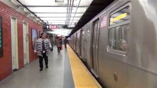 MTA Subways - Kawasaki R160B #9157 on the (N) at 49th Street (2016 Video)