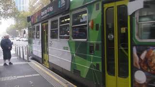 Travel Diary : Melbourne with its iconic trams in CBD , near H&M mall. Australia Guide