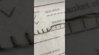 Blanket stitch embroidery #ytshorts #embroiderycreation #ytshorts