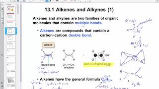 Chapter 13 Unsaturated Hydrocarbons Lesson 1