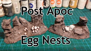 Post Apoc Egg Nest Scatter Terrain for Stargrave/Necromunda