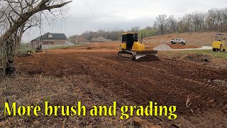 Clearing More Brush And Grading With The Dozer At The Basement Job