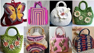 Casually Crochet Handle Bag's trend || Boho chic Handle Bag Super Neat || Easy Crochet handgrip bag