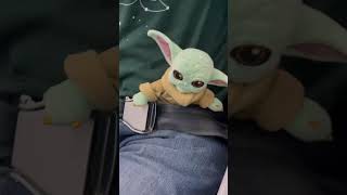 Grogu, Baby Yoda, The Child Travels TSA Secure in Airplane!