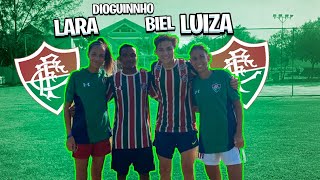 DESAFIO DAS 3 TRAVES COM AS PROMESSAS DO FLUMINENSE: LARA DANTAS, LUIZA TRAVASSOS E DIOGUINHO