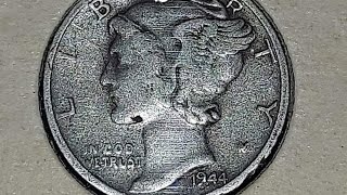 1944 USA 🇺🇸 LIBERTY ONE DIME 🪙 💰 👍 👌 😃