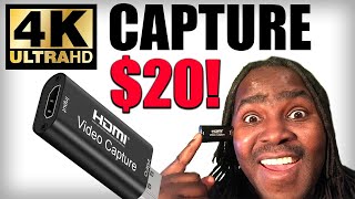 AMAZING 4K Gaming Capture Device For ONLY $20 WOW!