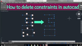 How to delete constraints in autocad