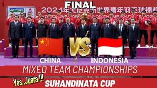 Indonesia vs China || Final Suhandinata Cup 2024