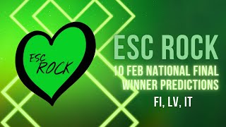 Weekend Winner Prediction Feb 10 | National Final | Eurovision 2024 | Finland | Latvia | Italy