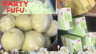 How to make fufu: Easy Way to make party fufu | Europe Style! #fufu #viral